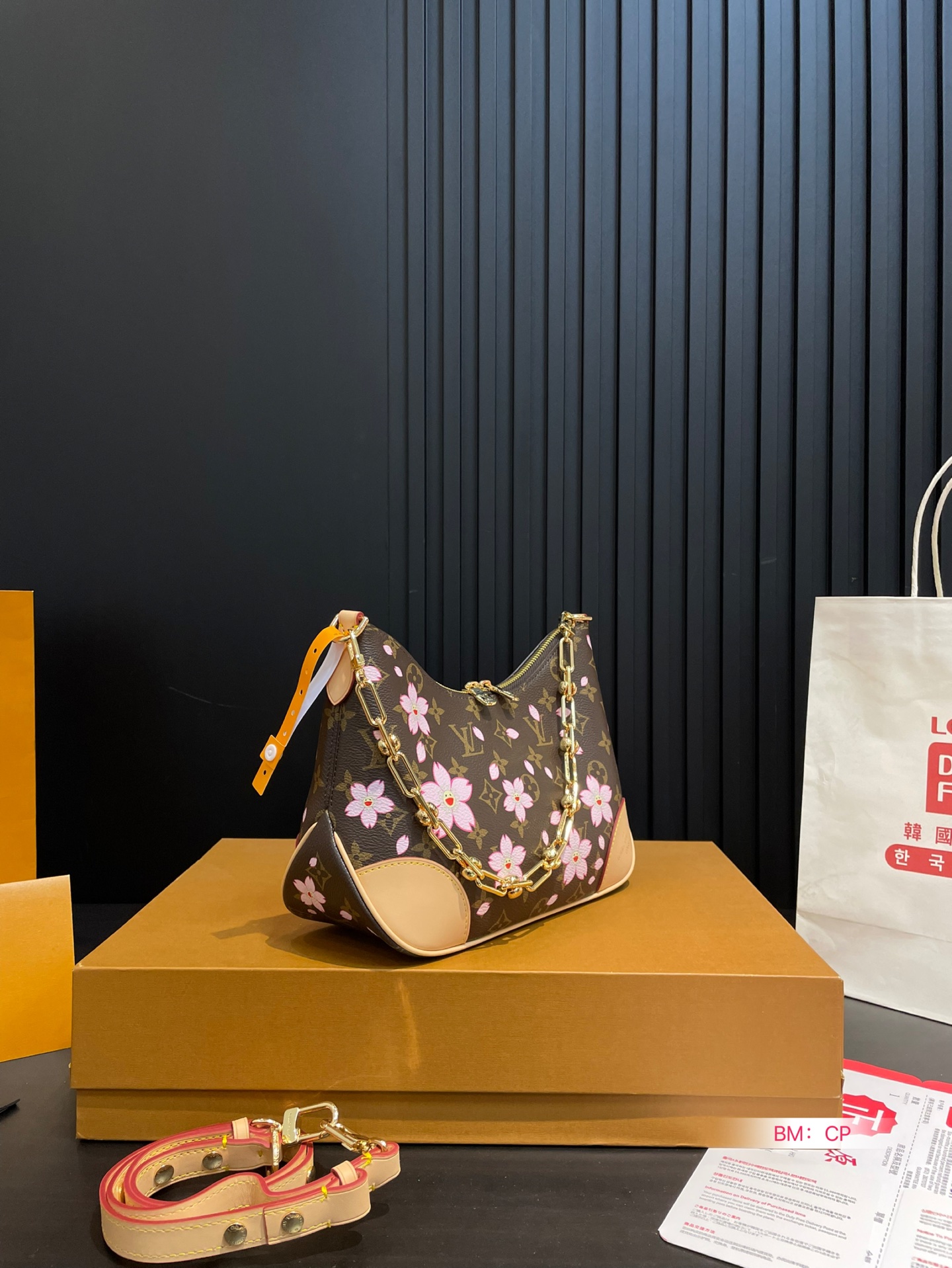 Louis Vuitton Vintage Croissant Bag with Cherry Blossom Design, Shoulder Bag 7 i1746782296349 2756 0 5