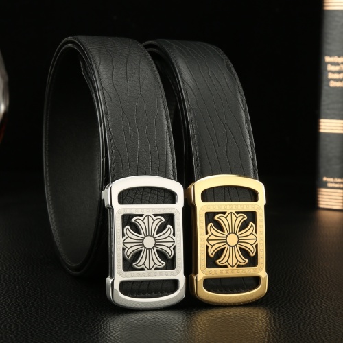Chrome Hearts Leather Belt with Cross Buckle - Premium Quality