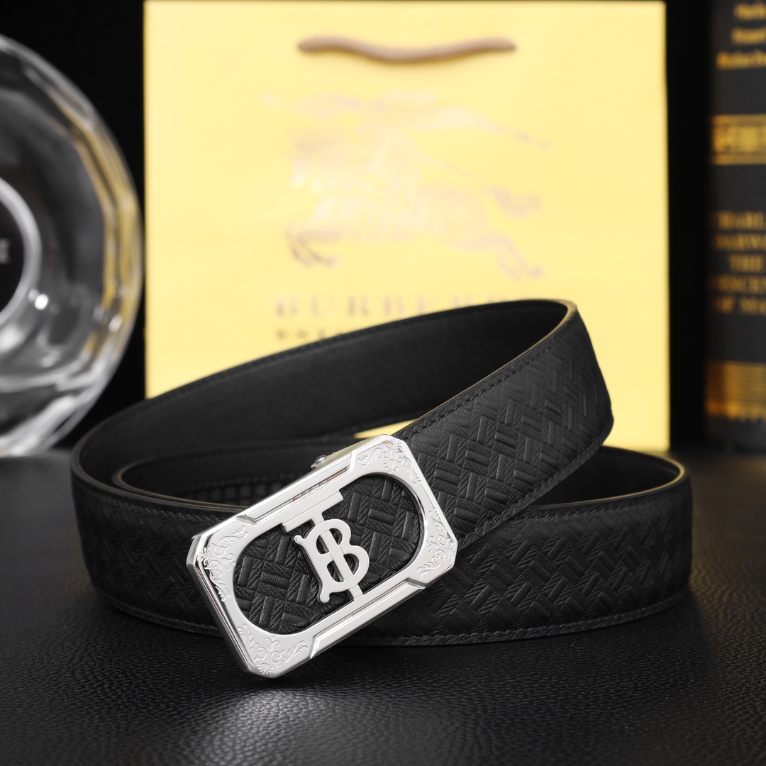 巴宝莉自动㊙️原单高端品质🎗专柜官网同步🌟支持NFC感应💎宽度3.5精美自动钢扣头💯意大利双面进口头层小