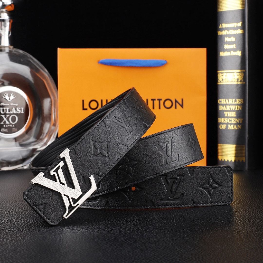 路易威登㊙️原单高端品质🎗专柜官网同步🌟支持NFC感应💎宽度3.8精美钢扣头💯意大利进口头层小牛皮原版花