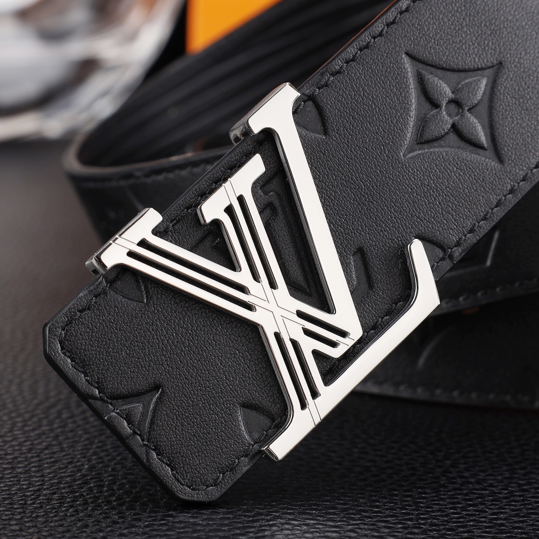 路易威登㊙️原单高端品质🎗专柜官网同步🌟支持NFC感应💎宽度3.8精美钢扣头💯意大利进口头层小牛皮原版花