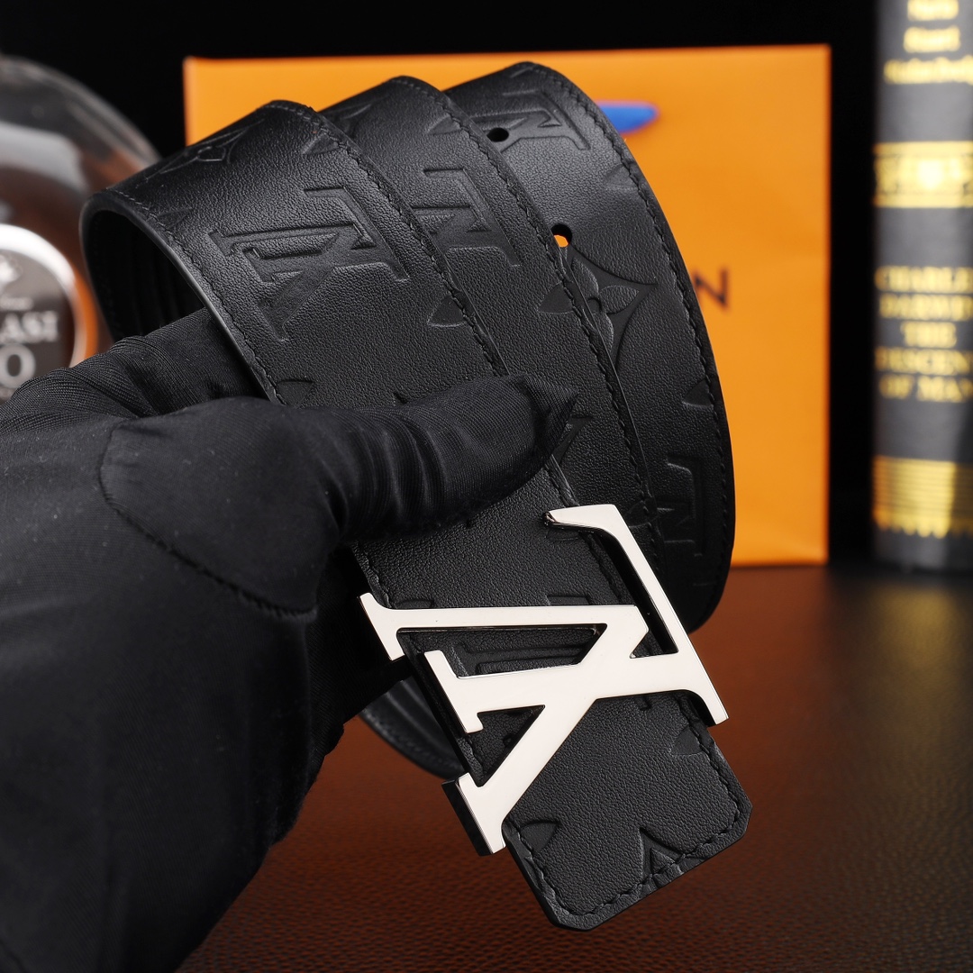 路易威登㊙️原单高端品质🎗专柜官网同步🌟支持NFC感应💎宽度3.8精美钢扣头💯意大利进口头层小牛皮原版花