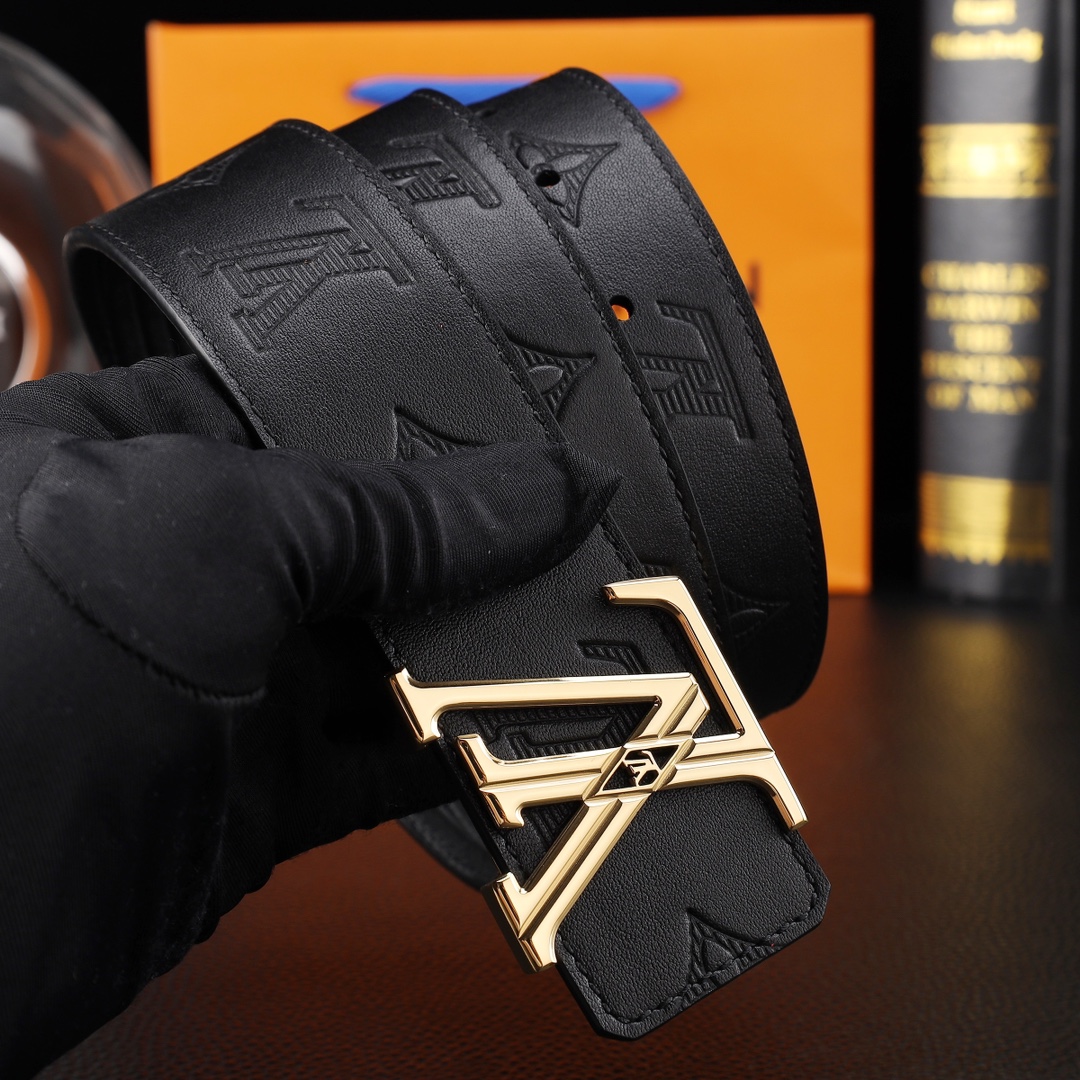 路易威登㊙️原单高端品质🎗专柜官网同步🌟支持NFC感应💎宽度3.8精美钢扣头💯意大利进口头层小牛皮原版花