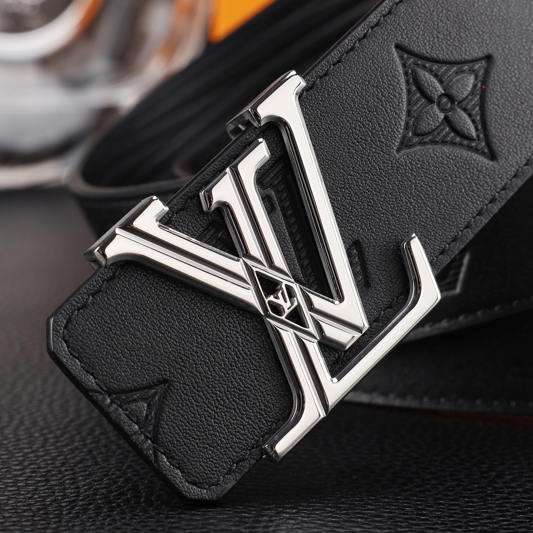 路易威登㊙️原单高端品质🎗专柜官网同步🌟支持NFC感应💎宽度3.8精美钢扣头💯意大利进口头层小牛皮原版花