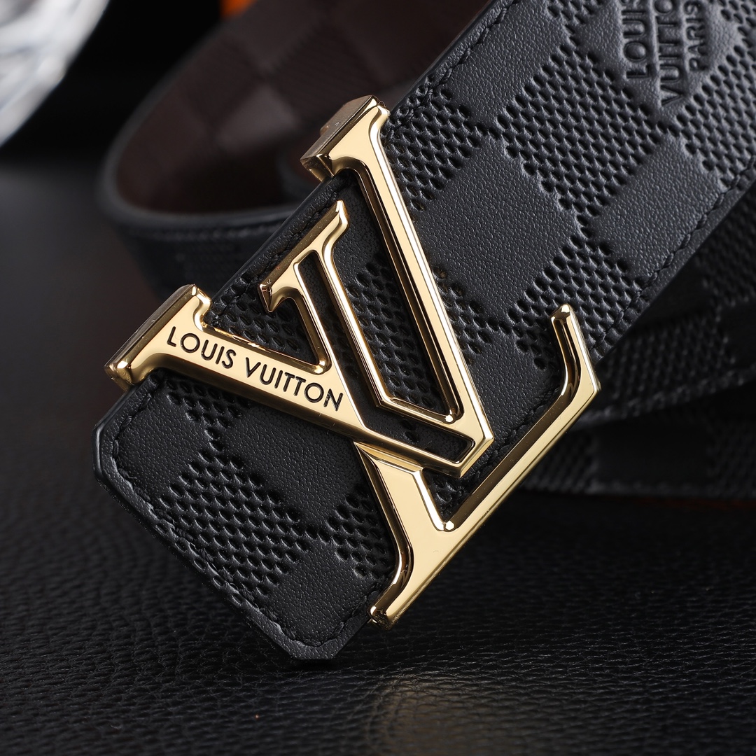 路易威登冲孔㊙️原单高端品质🎗专柜官网同步🌟支持NFC感应💎宽度3.8精美钢扣头💯意大利进口头层小牛皮原
