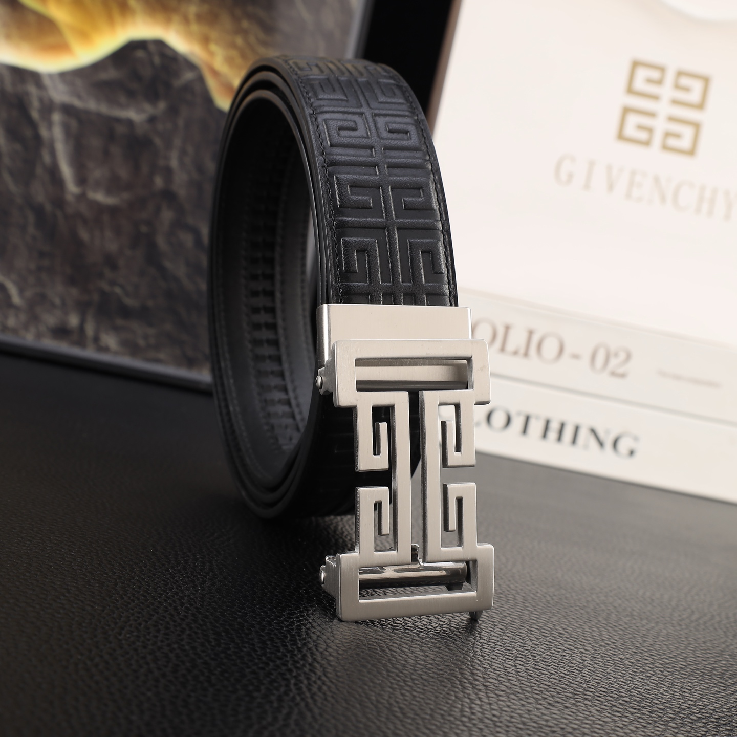纪凡希 头层牛皮自动带 宽3.5CM  官网同步，不锈钢金属标识，适合商务低调人士！自动扣款式 广