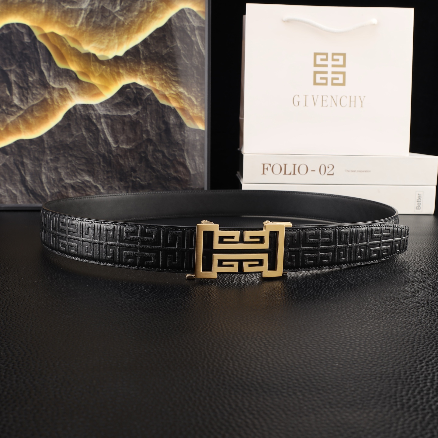 纪凡希 头层牛皮自动带 宽3.5CM  官网同步，不锈钢金属标识，适合商务低调人士！自动扣款式 广