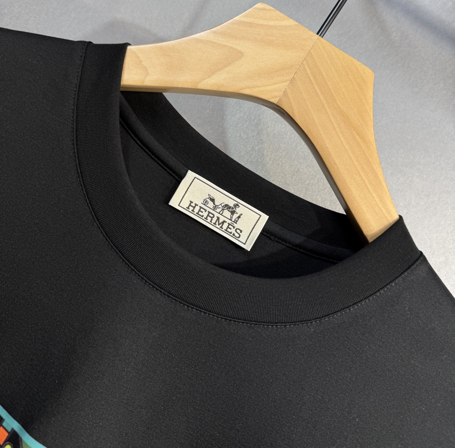 Hermes 25SS Short Sleeve T-Shirt: Elegant Silk Cotton Blend, Classic Logo 6 i1747752220142 5839 0 4