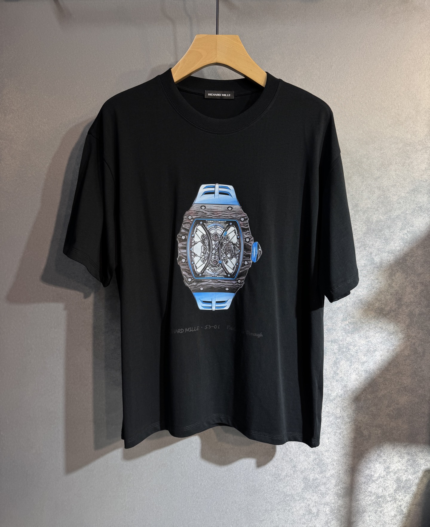 Richard MILLE 25SS New Spring-Summer Cotton Short Sleeves: Cosmopolitan Fashion in Black and White