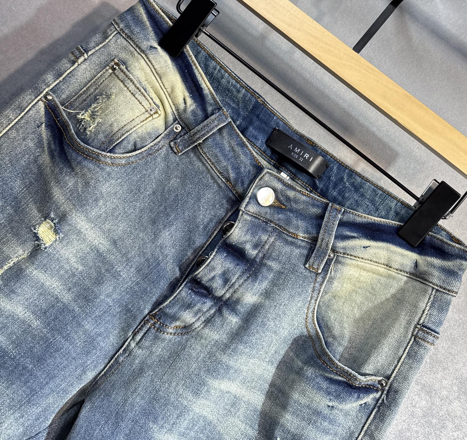 AMIRI 25ss Jeans: Hot Sales, Comfortable, High-Quality Turkish Cotton, Luxurious Material - 图片 4