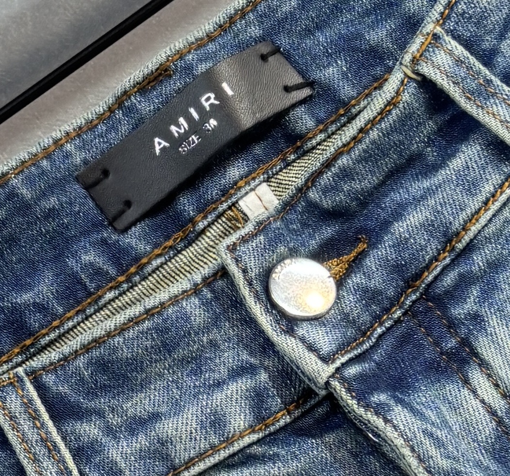 AMIRI 25ss New Jeans: Comfortable, Luxury, High-Quality Turkish Cotton, Straight-Fit, Stylish Choice - 图片 6