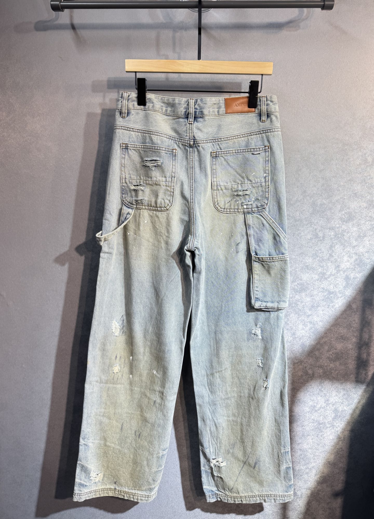 “AMIRI 25ss Wide-Legged Jeans: Hot Sales, Comfortable and Stylish, Sizes 29-38” - 图片 2