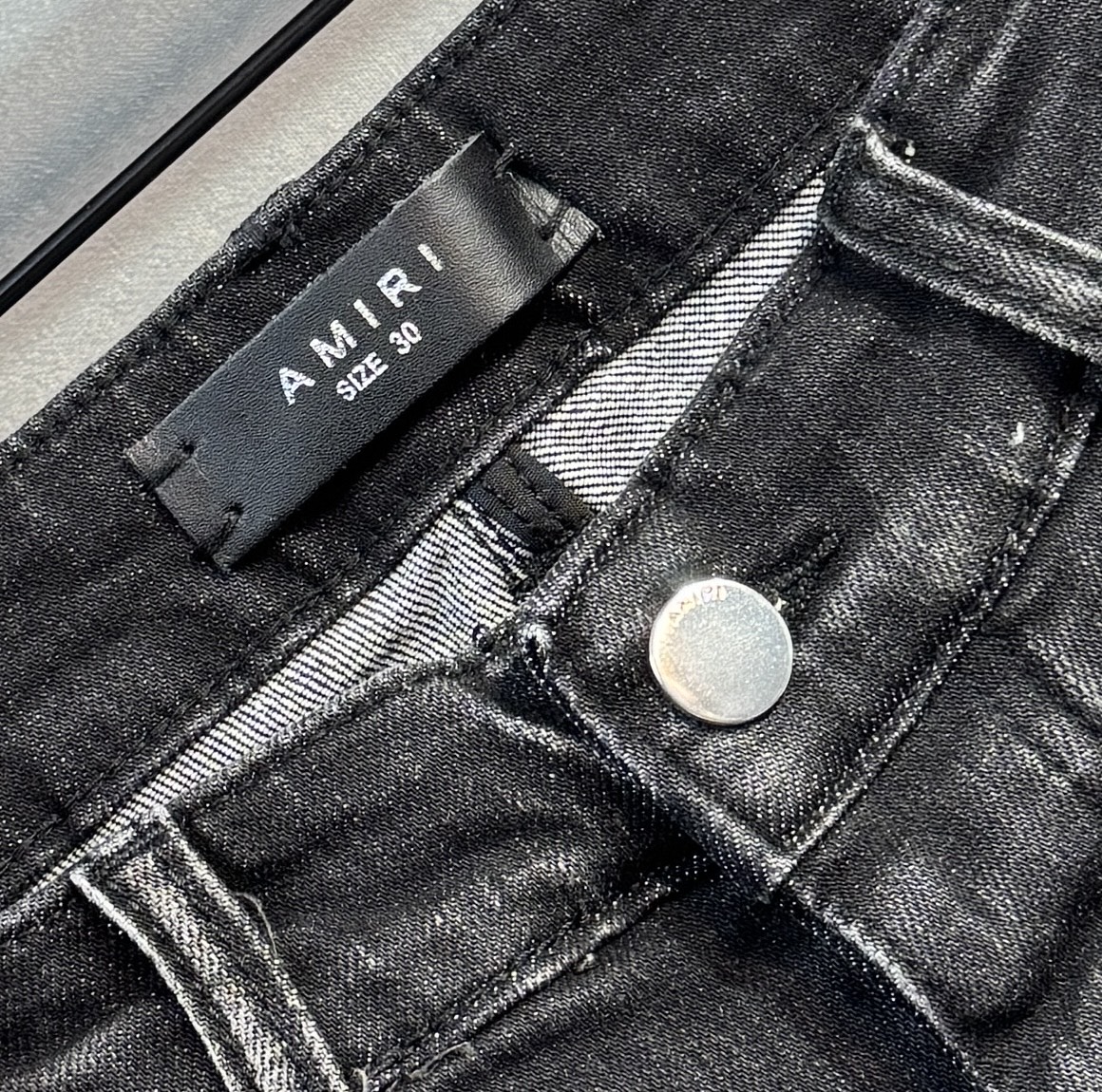 “AMIRI 25ss New Jeans: Comfortable, Luxury, High-Quality Turkish Cotton, Straight-Fit, Sizes 29-38” - 图片 6