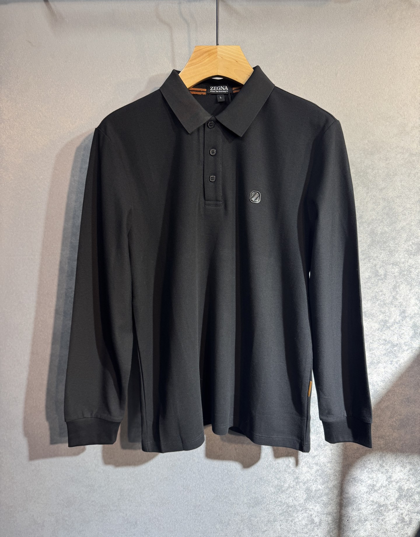 🔥ZEGNA 杰尼亚 25SS新款秋冬长袖 最高版本客供定制高端朱地面料简单时尚款，螺纹拼色螺纹配色超级