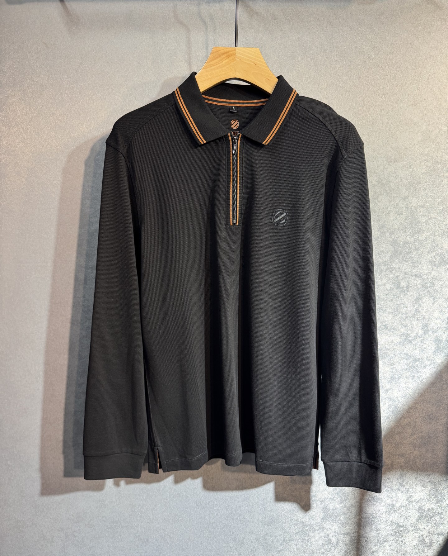 🔥 ZEGNA 杰尼亚25SS新款秋冬长袖 最高版本客供定制高端朱地面料简单时尚款，螺纹拼色螺纹配色超级