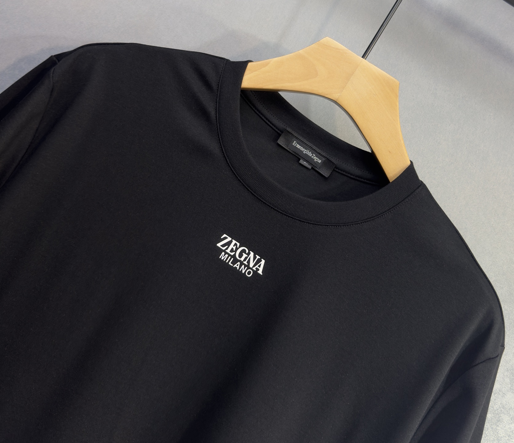 🔥zegNA 杰尼亚 26年新款春夏短袖 最高版本客供定制纯棉面料 舒适透气 简单时尚款，配色超级好看！