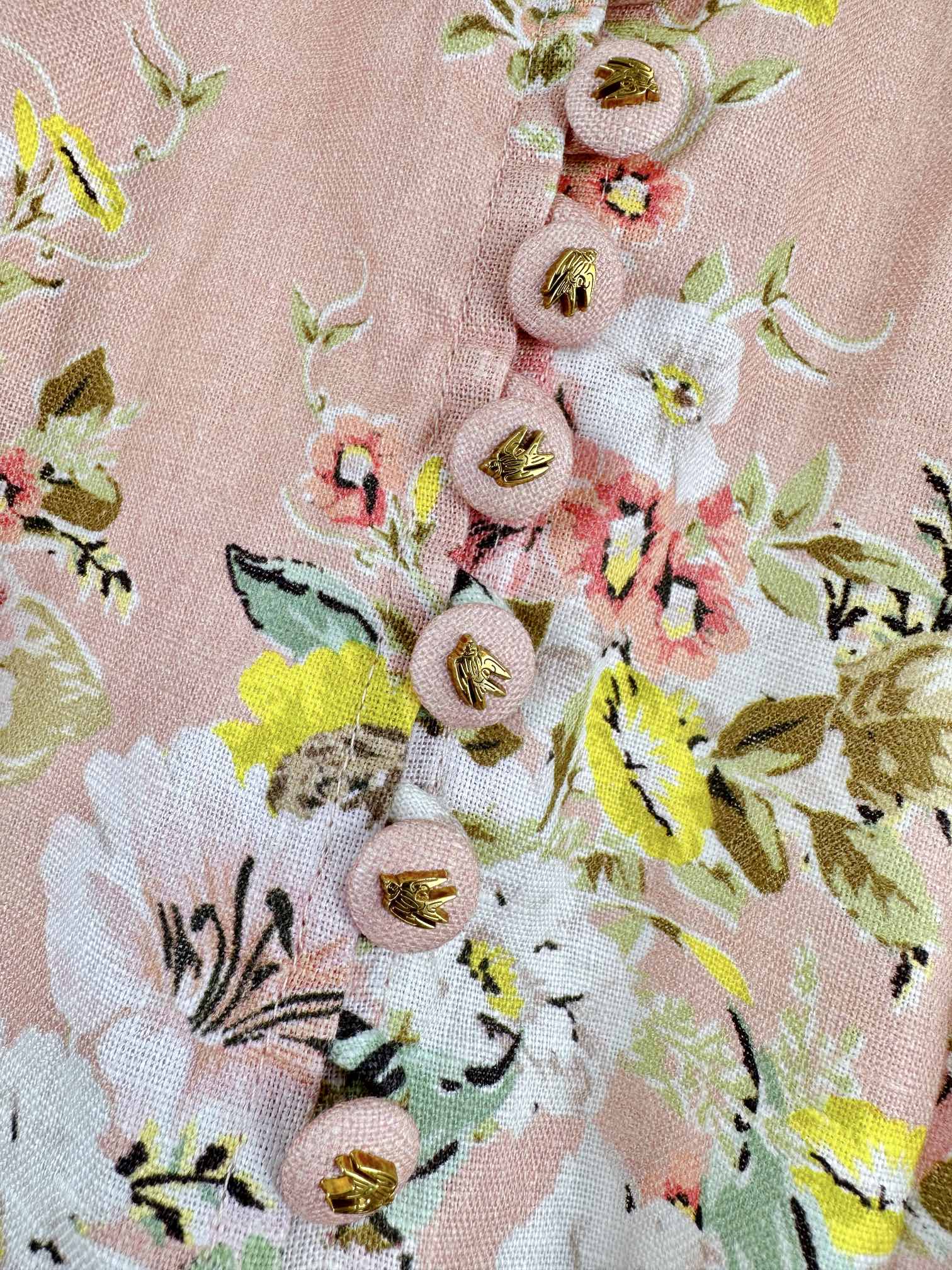Zimmermann Matchmaker Linen Mini Dress with Floral Button Detail 6 i1701844785 2449 5