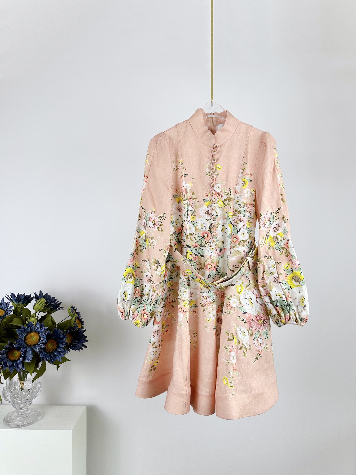Zimmermann Matchmaker Linen Mini Dress with Floral Button Detail 2 i1701844785 3517 6