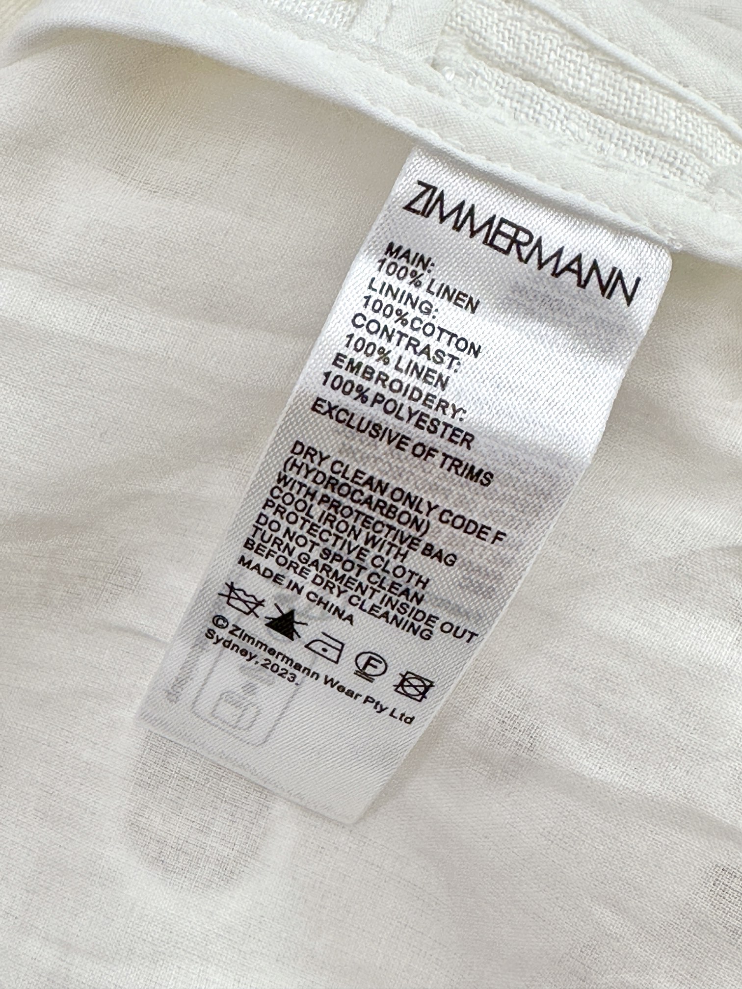 ZIMMERMANN Natura Garment Series: Embroidered Smelt Pants with Fine Detail. - 图片 3