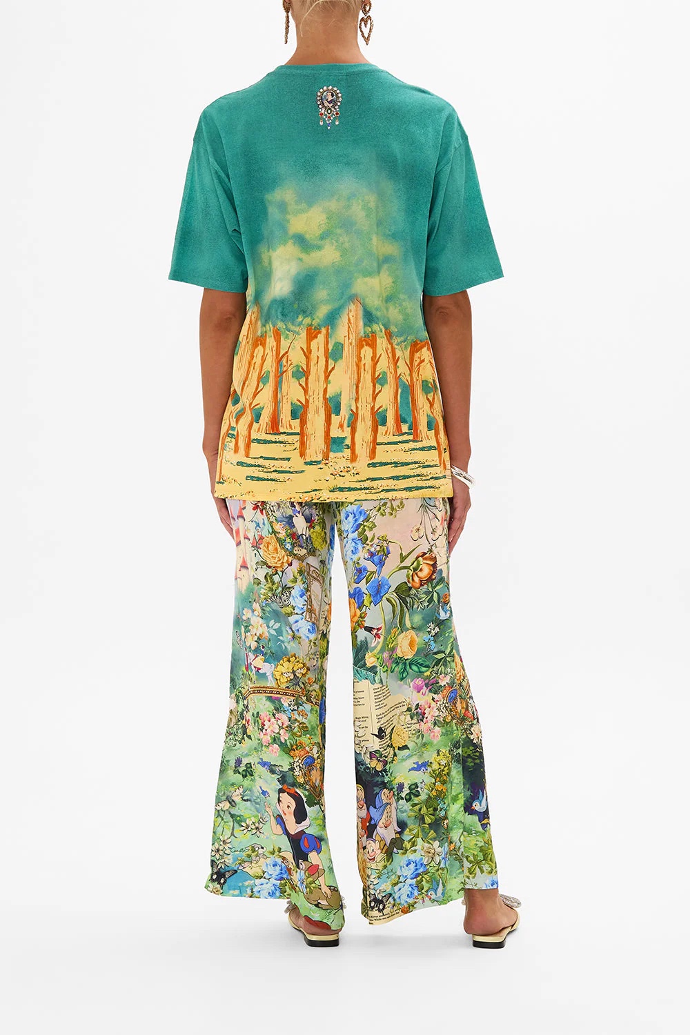 “Camilla 25 Spring Summer Collection: Snow White Green Flower Series T-shirts and Pants Order Details” - 图片 2