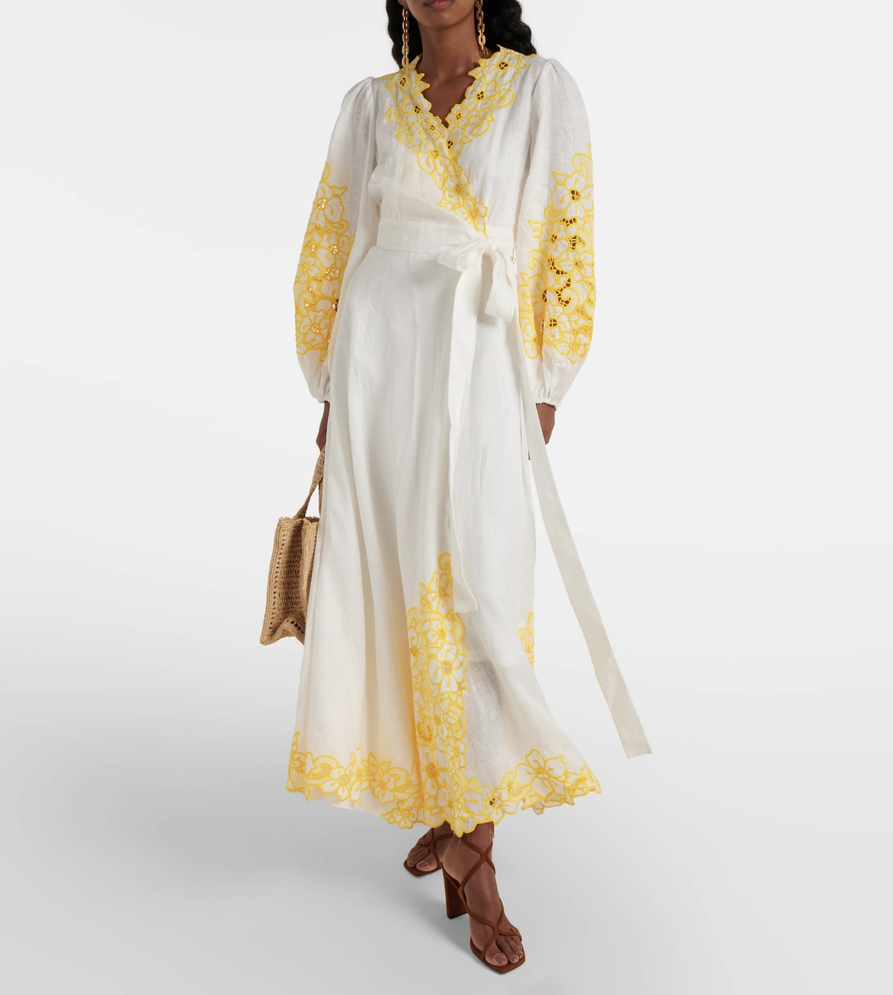 Zimmermann Clothing Dresses Gold Embroidery Fall/Winter Collection