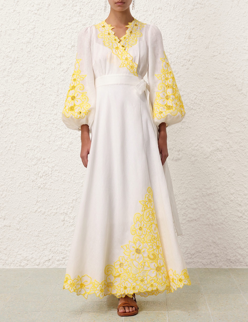 Zimmermann Clothing Dresses Gold Embroidery Fall/Winter Collection