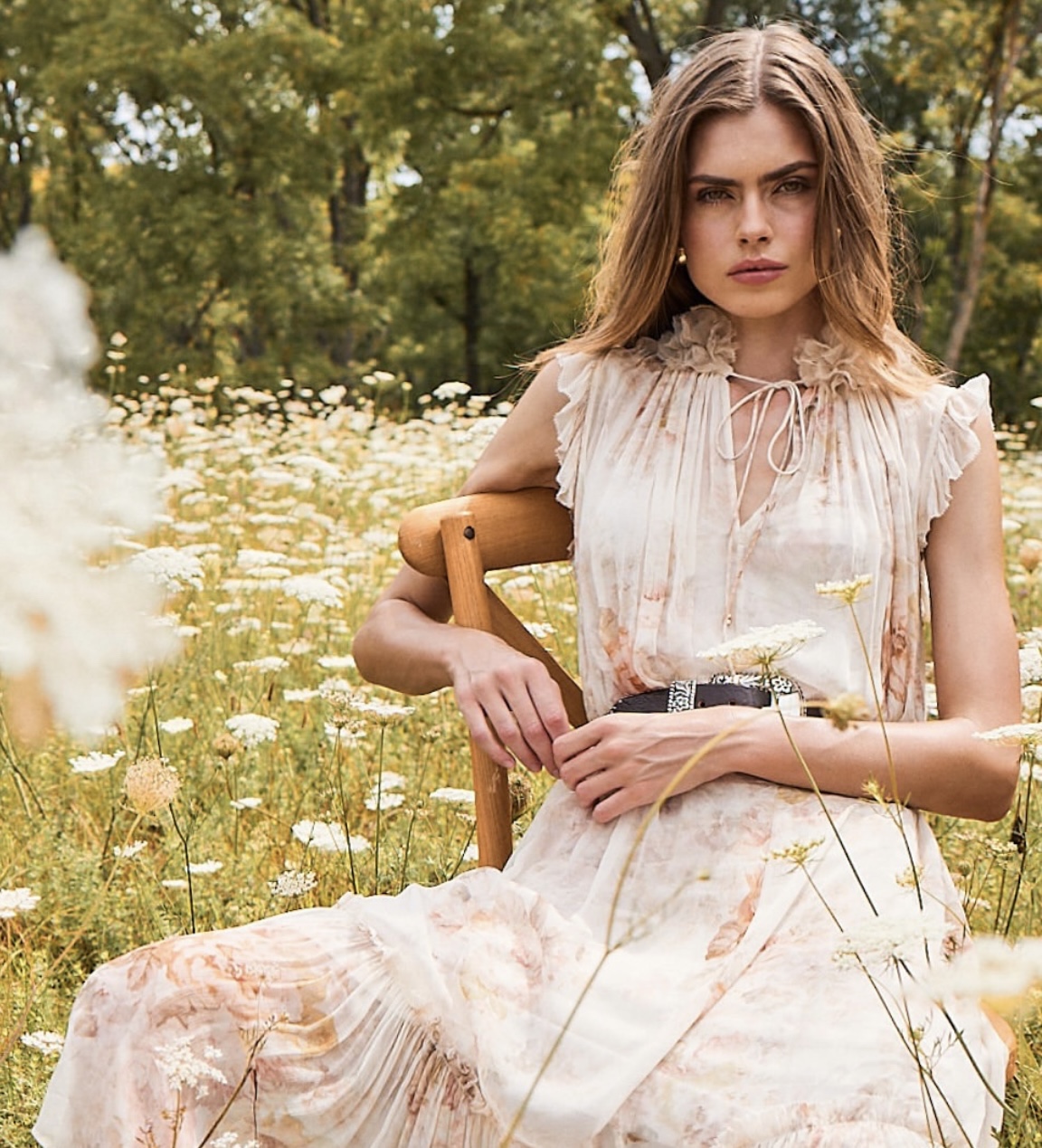 Zimmermann Rococo Floral Midi Dress - Cream Sleeveless Maxi Dress 2 i1725686802 5898 0
