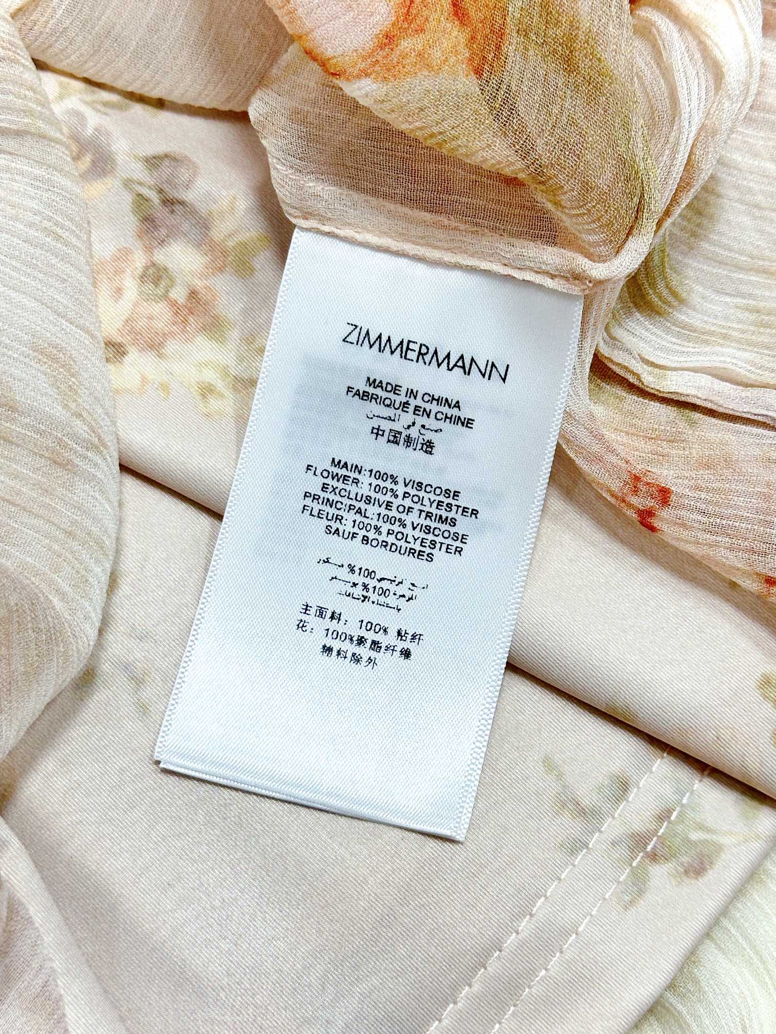 Zimmermann Illustration Chiffon Midi Dress - Floral Accents & Ruffle Details 6 i1725686951 5456 3