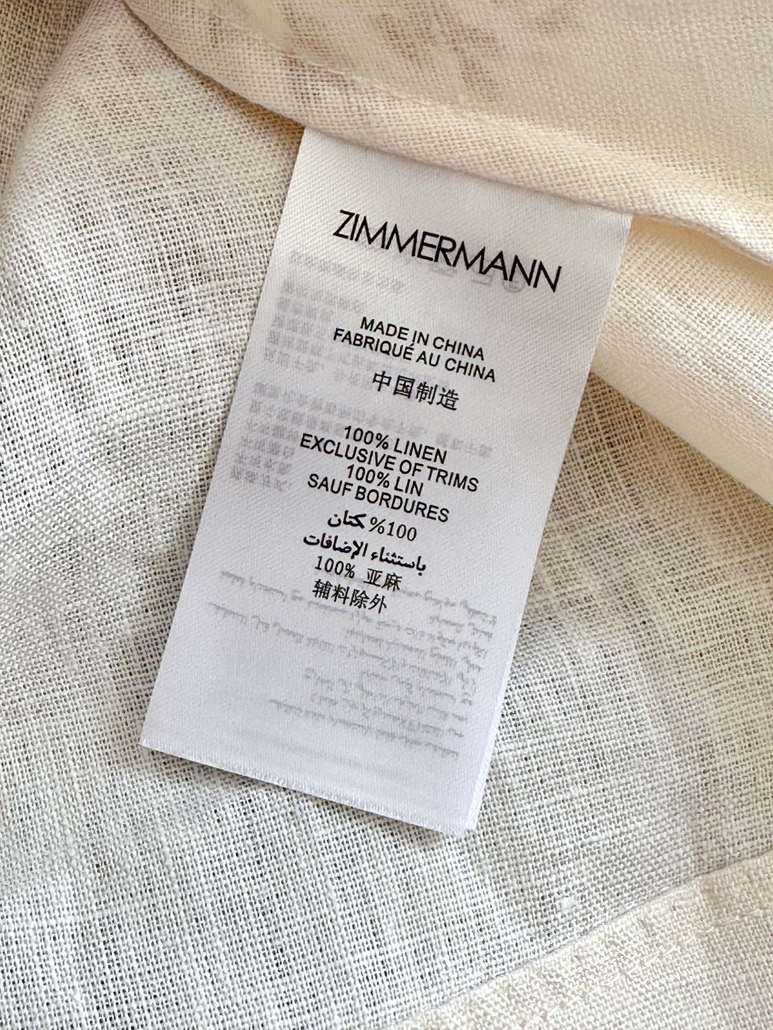 Zimmermann Illustration Linen Mini Dress with Lantern Sleeves and Belt 5 i1726031159 9071 0