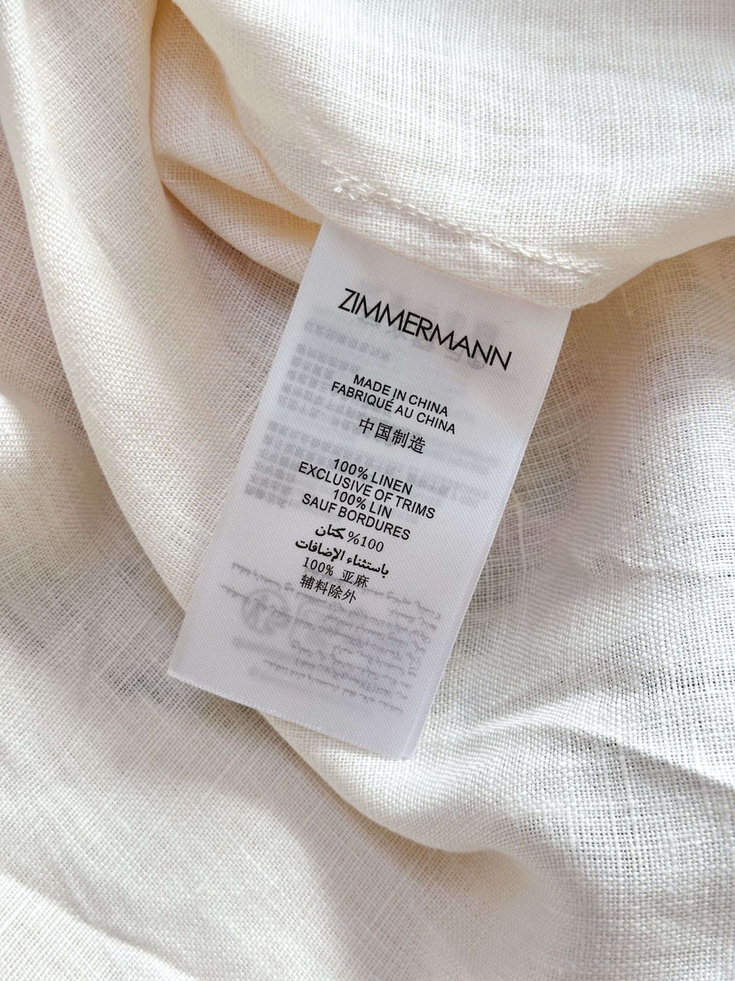 Zimmermann Illustration Linen Midi Dress with Lantern Sleeves and Belt 10 i1726119590 6929 8