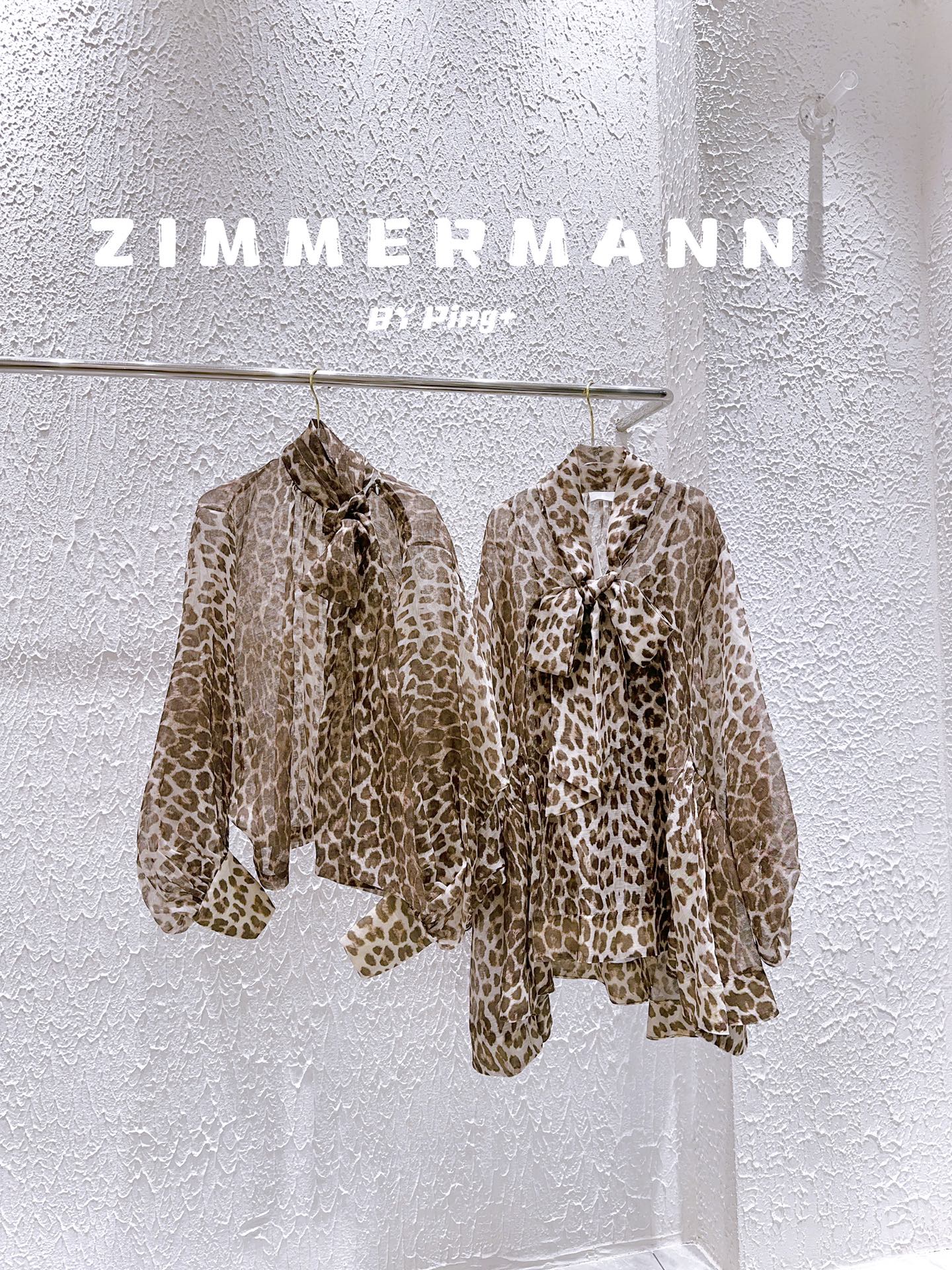 Knockoff
 Zimmermann Clothing Shirts & Blouses Chocolate color Leopard Print