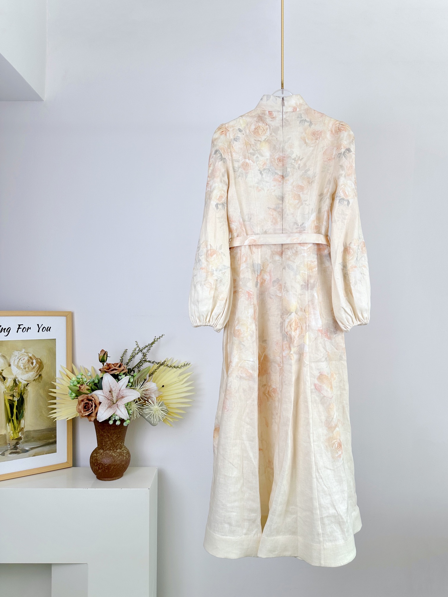 Zimmermann Crush Linen Midi Dress with Detachable Belt - Spring/Summer 3 i1734583640 5766 0