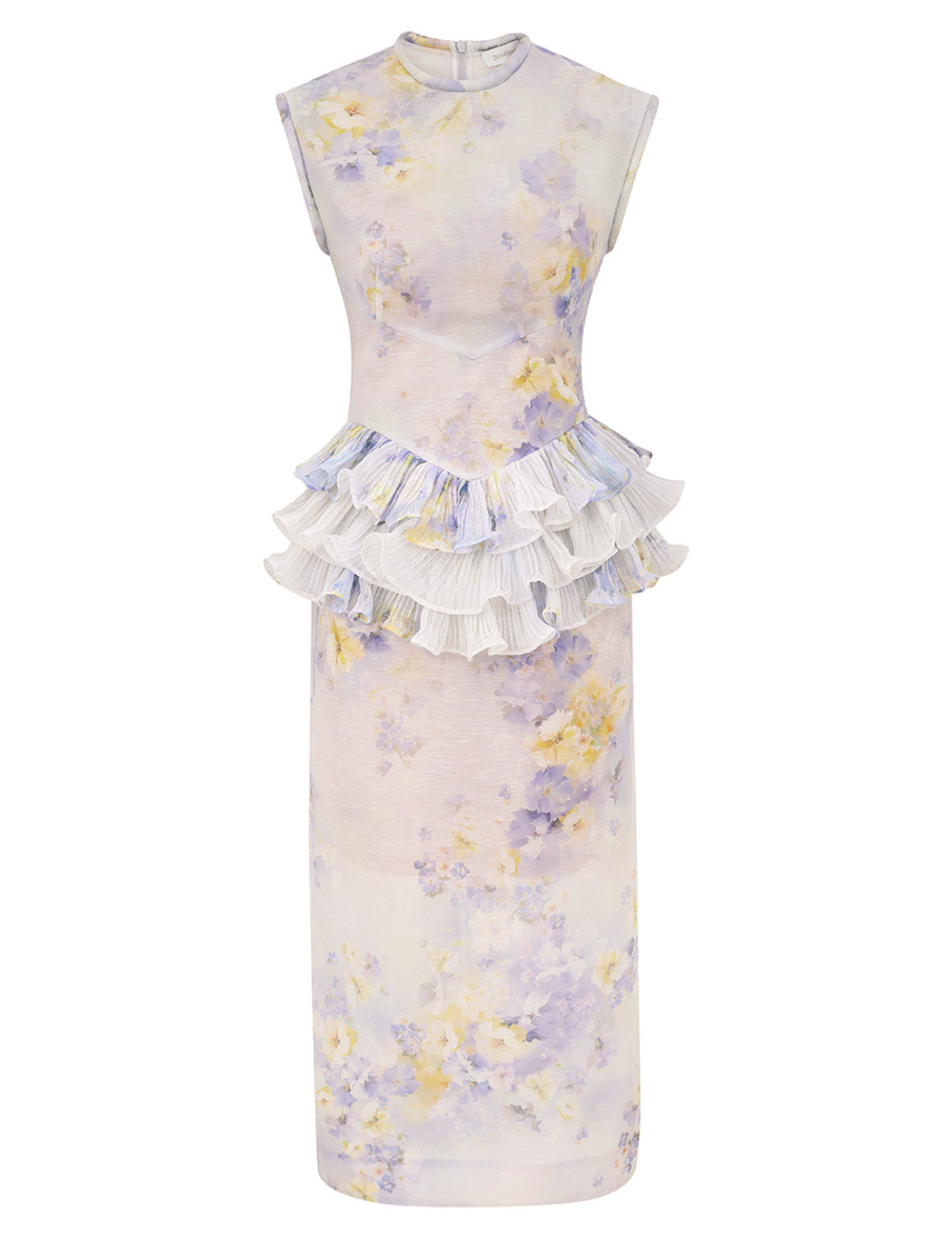 New Zimmermann Spring Summer Collection: Crusher-Holder Tilt Series Midi Dress with Romantic Leaf Design - 图片 7