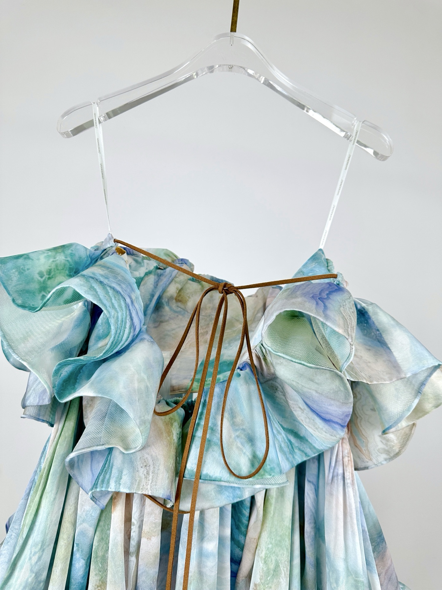 Zimmermann Illuminate Silk Mini Dress - Elegant Off-Shoulder Design 4 i1742190337459 9643 0 2