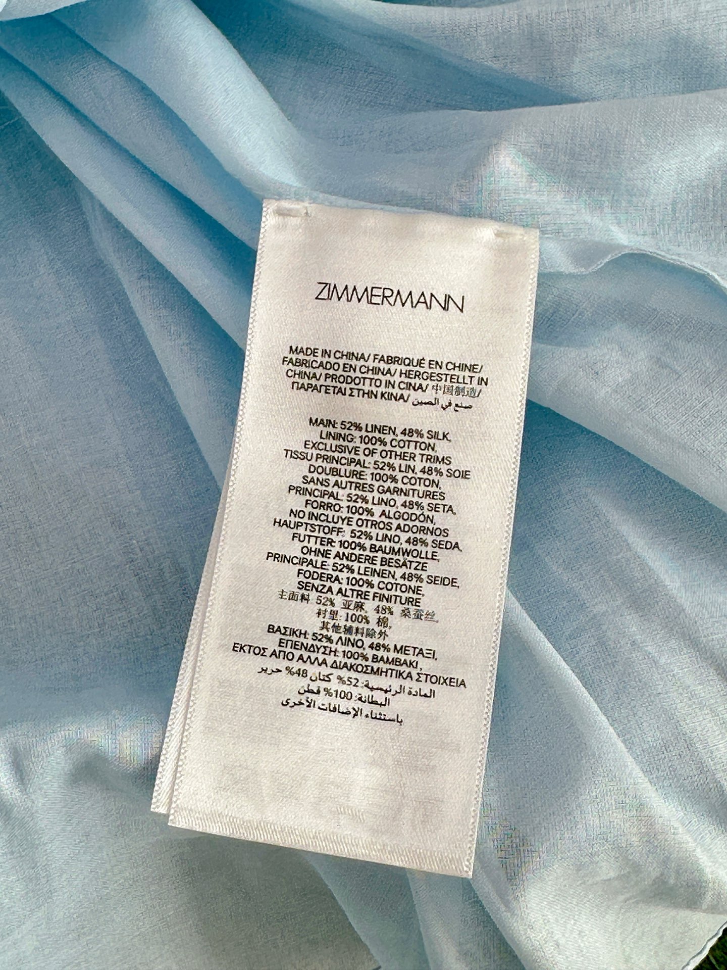 ZIMMERMANN Illuminate Suit: V-Shape Rings, Silkogan Fabric, Modifiable Shoulder Belts. - 图片 3
