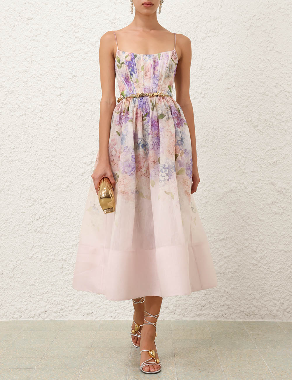 New Zimmermann 25 Spring/Summer Collection: Multicolour Embroidery Midi Dress #F2561 - 图片 4