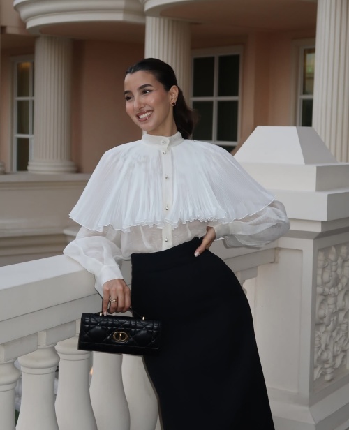 Zimmermann Illuminate Button-Down Cream Ruffled Cape Shirt - Spring/Summer 1 Zimmermann Illuminate Button-Down Cream Ruffled Cape Shirt - Spring/Summer