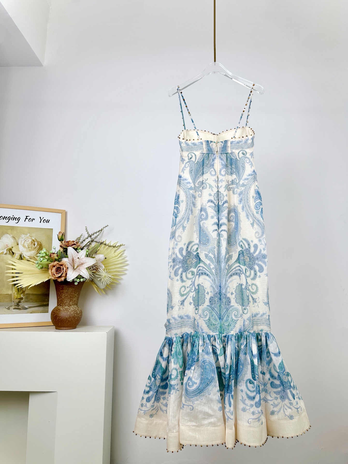 Zimmermann Illuminate Silk Linen Maxi Dress with Beaded Straps & Boning 3 i1745646005762 6641 0 1
