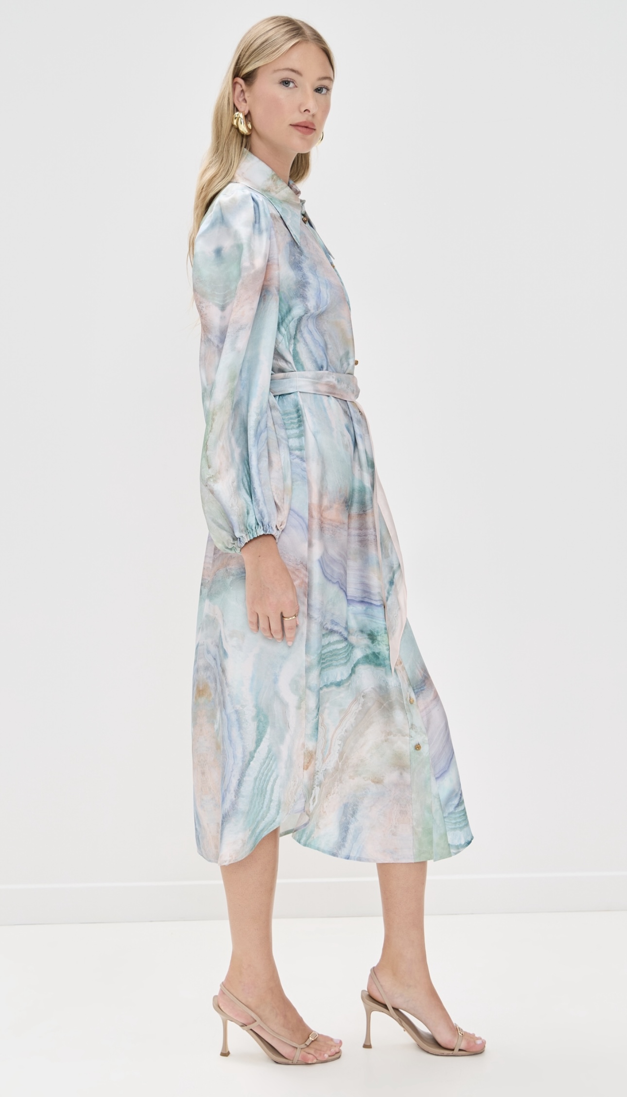 Zimmermann Illuminate Blue Agate Print Midi Dress - Spring/Summer '25 Collection 5 i1745646906874 5376 0 3