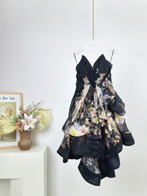 Zimmermann Illuminate Floral Print Silk Linen Mini Dress 1 Zimmermann Illuminate Floral Print Silk Linen Mini Dress