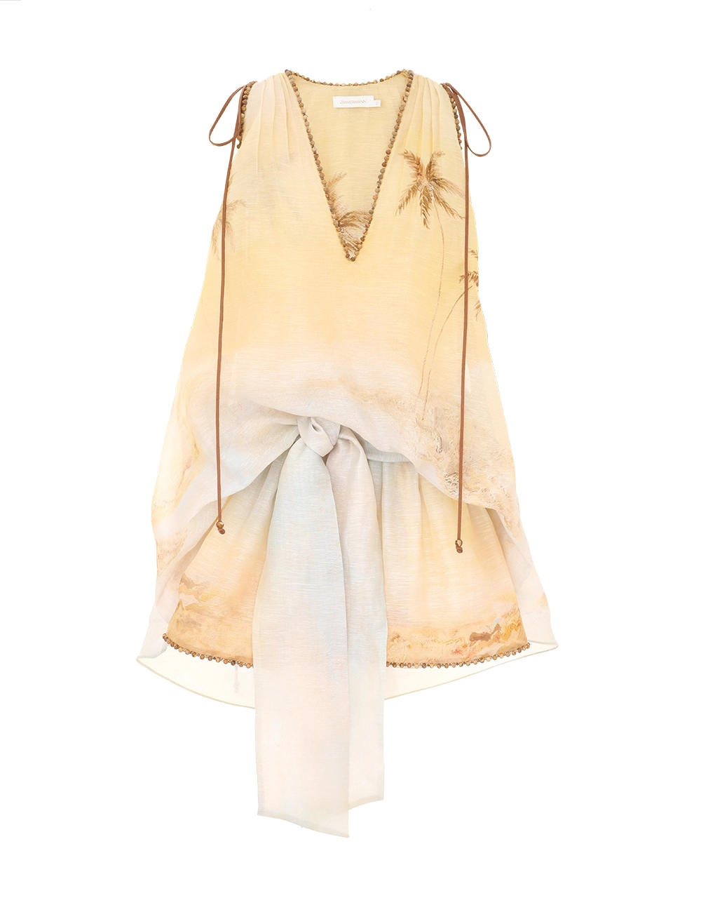 “New Zimmermann Spring Summer 25 Collection: “Balance Yellow Blue Seascape” Nine Dress” - 图片 7