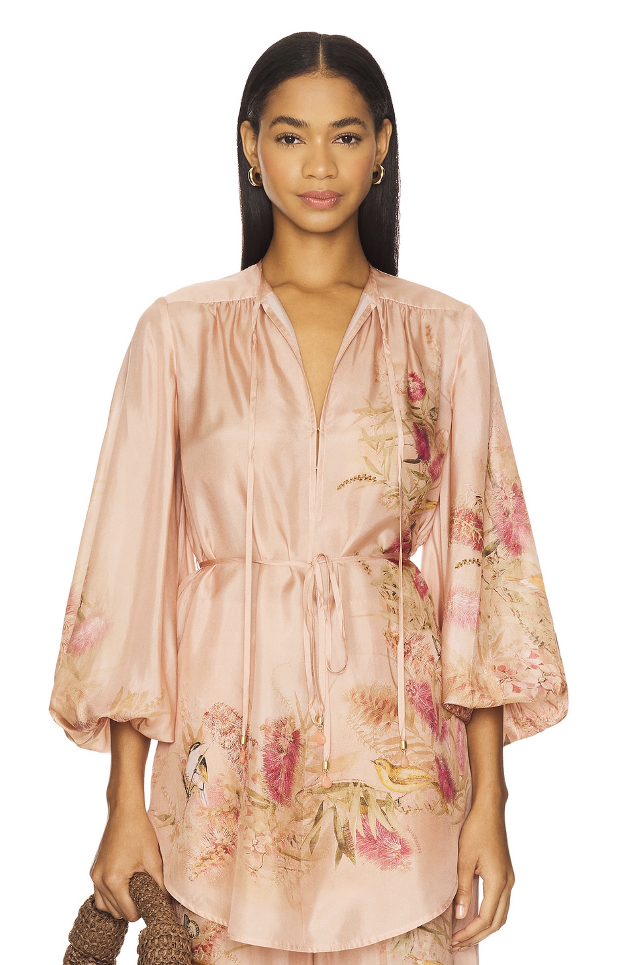 “Zimmermann 25 Spring and Summer Collection: Pink Plant Flower Scheme Elegance” - 图片 2