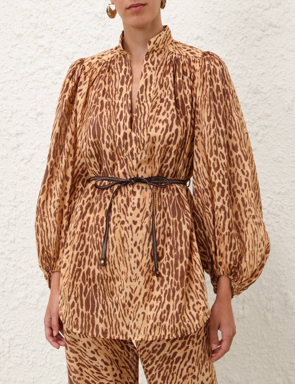 Zimmermann 25 Spring Summer Collection: Cascadian Panther Print Top and Pants - 图片 4