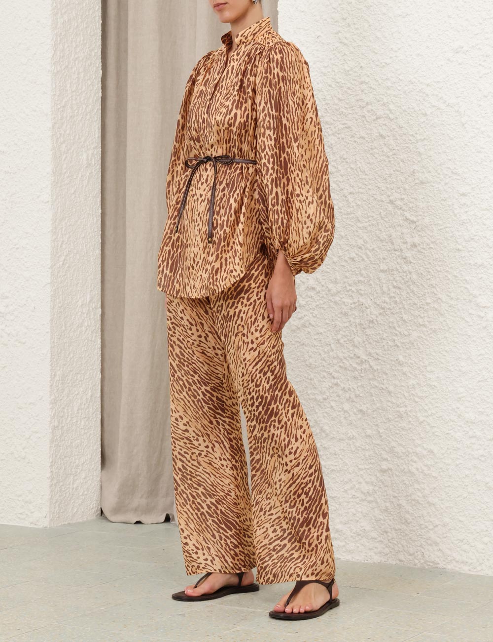 Zimmermann 25 Spring Summer Collection: Cascadian Panther Print Top and Pants - 图片 2
