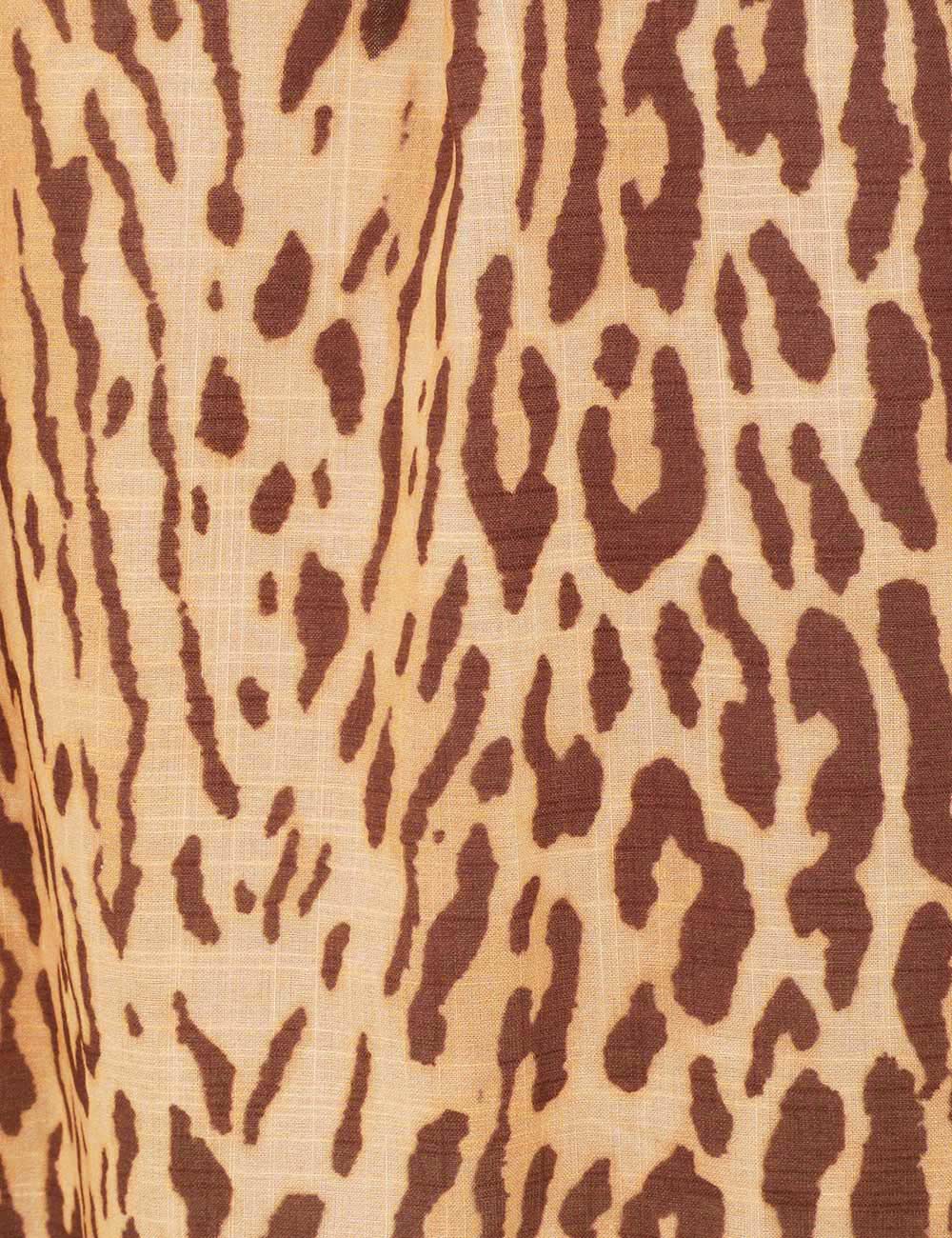 “New Zimmermann 25 Spring Summer Collection: Cascadian Tan Panther Print Top and Pants in Retro Pattern” - 图片 5