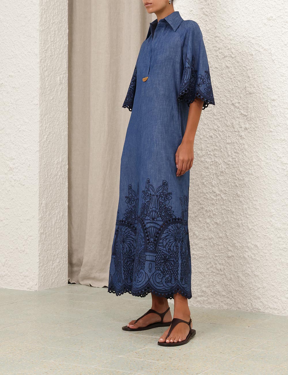 New Zimmermann 25 Spring and Summer Collection: Coco Cowboy Embroidery Midi Dress. - 图片 2