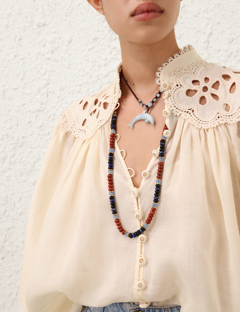 Zimmermann Spring Summer 25 Collection: Coco Cream Embroidery Blouse – Size 0/1/2/3 – #F2712 - 图片 4