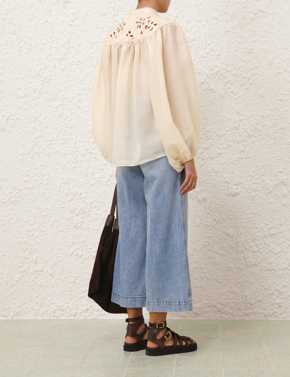 Zimmermann Spring Summer 25 Collection: Coco Cream Embroidery Blouse – Size 0/1/2/3 – #F2712 - 图片 2
