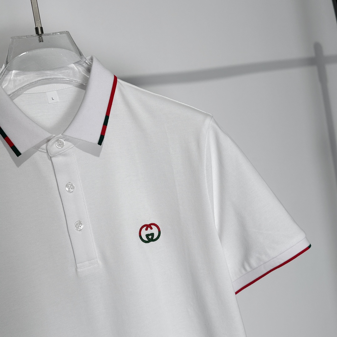 Gu24新款男士翻领短袖Polo衫经典刺绣logo图案可轻松搭配各种风格Polo衫是男士衣橱里不可或缺的