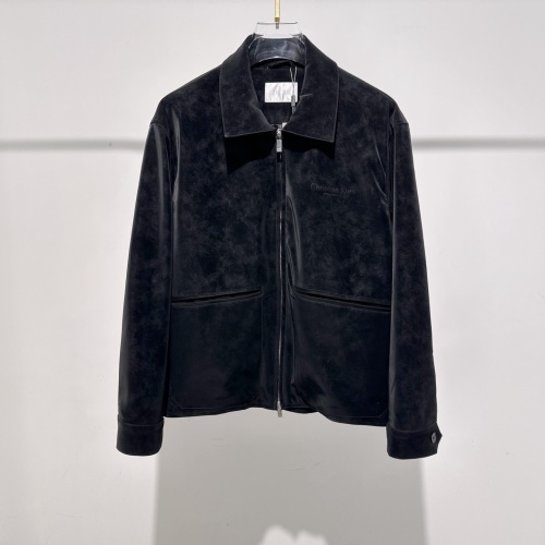 Dior Men's Black Suede Jacket with CD Embossed Pattern - Urban Chic Style